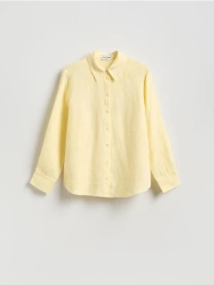 Reserved - Lniana koszula - żółty