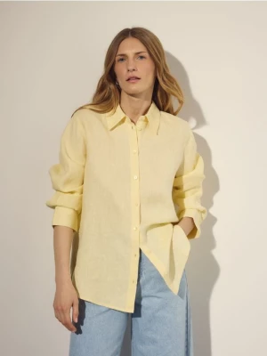 Reserved - Lniana koszula - żółty