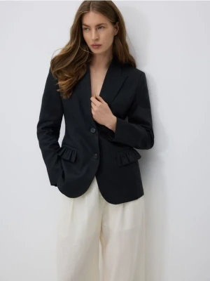 Reserved - Lniana marynarka - czarny