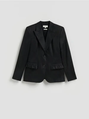 Reserved - Lniana marynarka - czarny