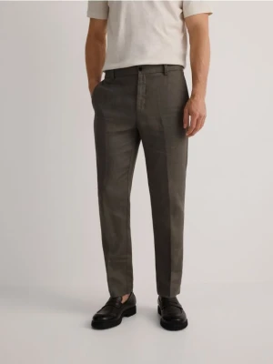 Zdjęcie produktu Reserved - Lniane spodnie regular fit - zielony