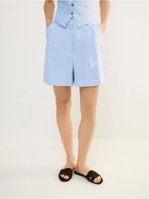 Zdjęcie produktu Reserved - Lniane szorty - jasnoniebieski