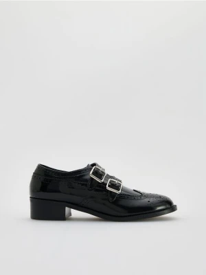 Reserved - Loafersy na obcasie - czarny