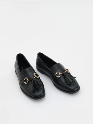 Reserved - Loafersy z imitacji skóry - czarny
