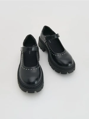 Reserved - Loafersy z imitacji skóry - czarny