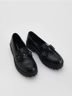 Reserved - Loafersy z imitacji skóry - czarny