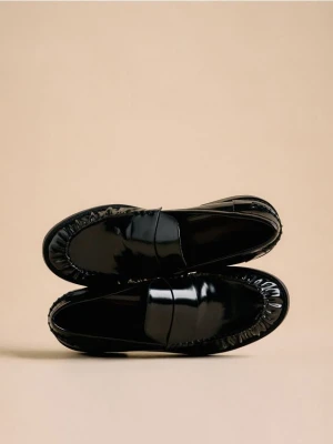 Reserved - Loafersy z przeszyciami - czarny