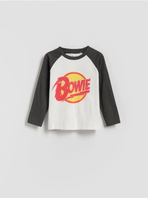 Reserved - Longlseeve David Bowie - złamana biel