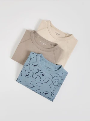 Reserved - Longsleeve 3 pack - beżowy