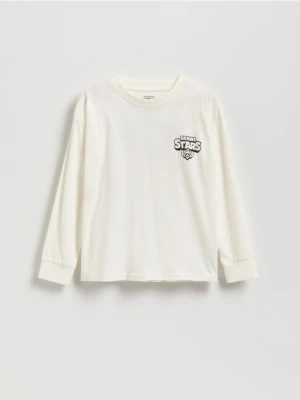Reserved - Longsleeve Brawl Stars - złamana biel