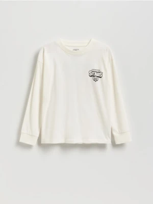 Reserved - Longsleeve Brawl Stars - złamana biel