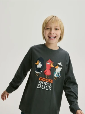 Reserved - Longsleeve Goose Goose Duck - ciemnoszary