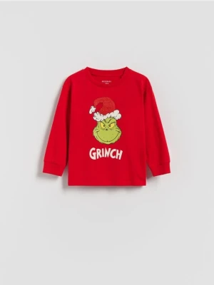 Reserved - Longsleeve Grinch - czerwony