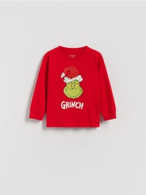 Reserved - Longsleeve Grinch - czerwony