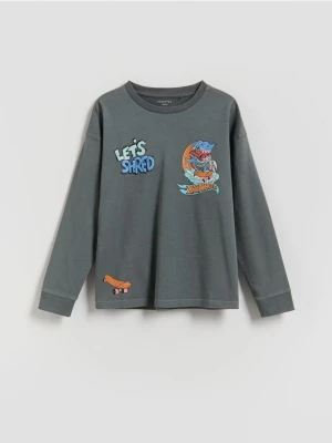 Reserved - Longsleeve Hot Wheels - ciemnoszary