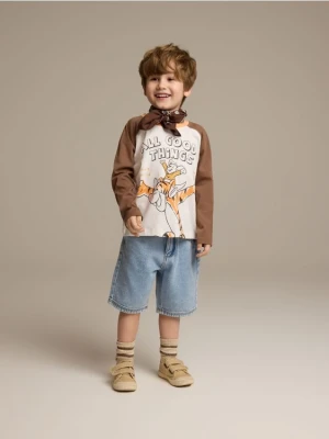 Reserved - Longsleeve Kubuś i Przyjaciele - złamana biel