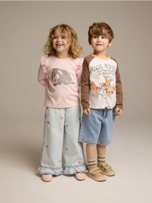 Reserved - Longsleeve Kubuś i Przyjaciele - złamana biel