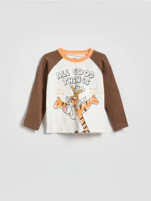 Reserved - Longsleeve Kubuś i Przyjaciele - złamana biel