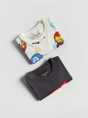Reserved - Longsleeve Marvel 2 pack - złamana biel
