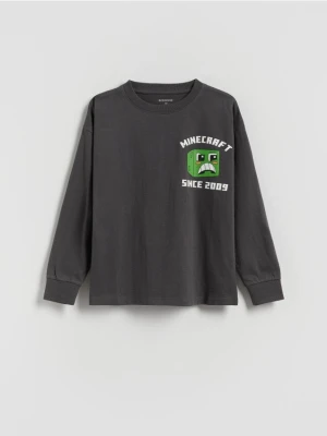 Reserved - Longsleeve Minecraft - ciemnoszary