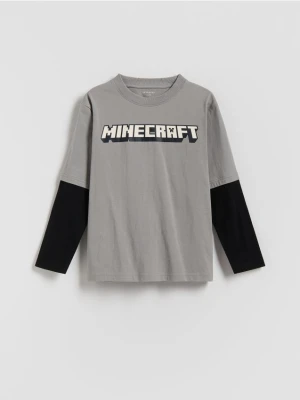 Reserved - Longsleeve Minecraft - ciemnoszary
