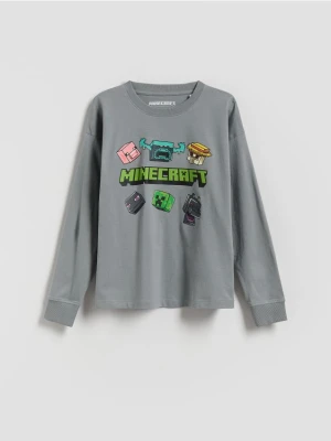 Reserved - Longsleeve Minecraft - ciemnoszary