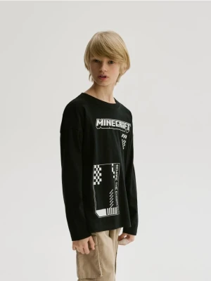 Reserved - Longsleeve Minecraft - czarny