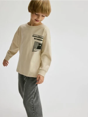 Reserved - Longsleeve Minecraft - jasnoszary