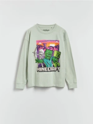 Reserved - Longsleeve Minecraft - jasnozielony