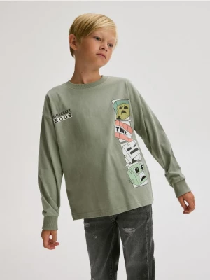 Reserved - Longsleeve Minecraft - miętowy