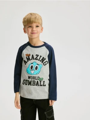 Reserved - Longsleeve Niesamowity Świat Gumballa - jasnoszary