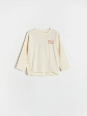 Reserved - Longsleeve oversize - kremowy
