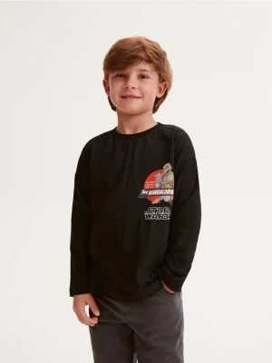 Reserved - Longsleeve oversize Mandalorian - czarny