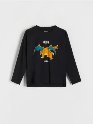 Reserved - Longsleeve oversize Pokémon - czarny