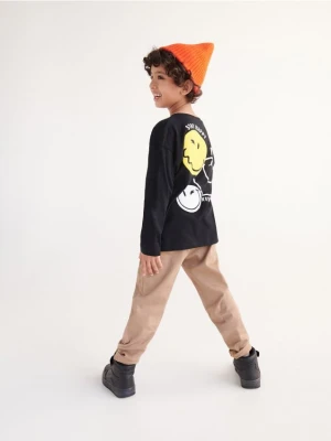 Reserved - Longsleeve oversize SmileyWorld® - czarny