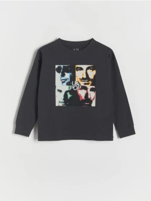 Reserved - Longsleeve oversize U2 - ciemnoszary