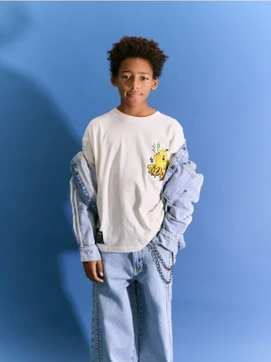 Reserved - Longsleeve Pokémon - złamana biel