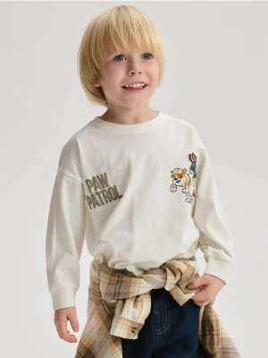 Reserved - Longsleeve Psi Patrol - złamana biel