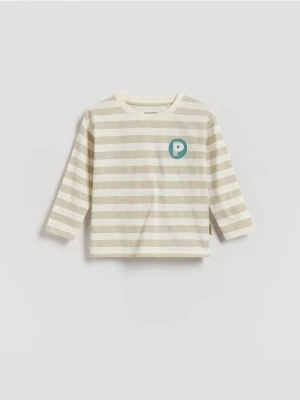 Reserved - Longsleeve Pucio - kremowy