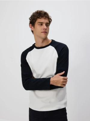 Reserved - Longsleeve regular - złamana biel