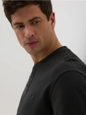 Reserved - Longsleeve slim fit - szary