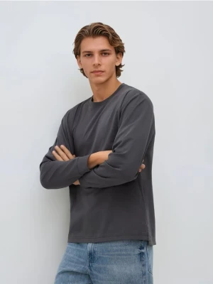 Zdjęcie produktu Reserved - Longsleeve z bawełną - ciemnoszary
