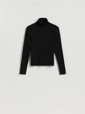 Reserved - Longsleeve z golfem - czarny