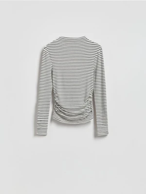 Reserved - Longsleeve z marszczeniami - wielobarwny