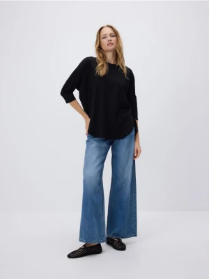 Reserved - Longsleeve z modalem - czarny