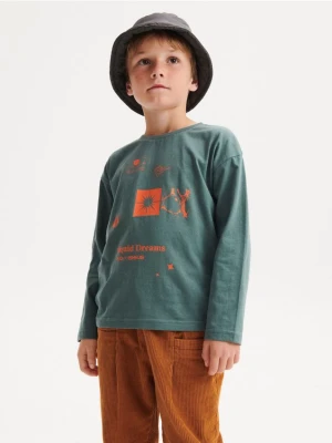 Reserved - Longsleeve z nadrukiem - morski