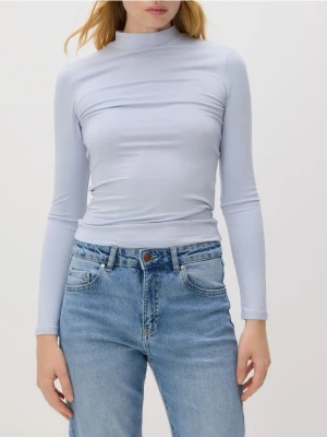 Reserved - Longsleeve z włóknami bambusowymi - jasnoniebieski