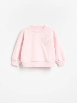 Reserved - Luźna bluza - pastelowy róż