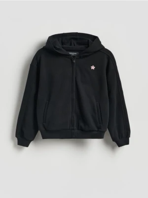 Reserved - Luźna bluza z kapturem - czarny