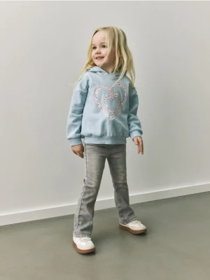 Reserved - Luźna bluza z kapturem - jasnoniebieski